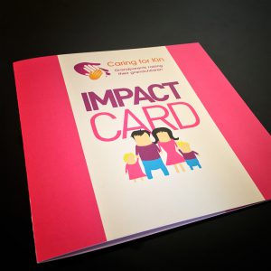 kinship care impact card design